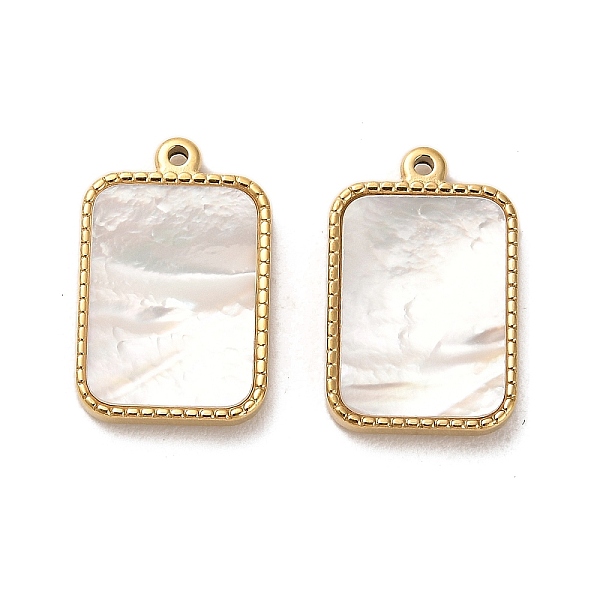 PandaHall 304 Stainless Steel Pendants, with Shell, Rectangle Charms, Real 14K Gold Plated, 18.5x12x2.5mm, Hole: 1.2mm Shell Rectangle
PandaHall 304 Stainless Steel Pendants, with Shell, Rectangle Charms, Real 14K Gold Plated, 18.5x12x2.5mm, Hole: 1.2mm Shell Rectangle