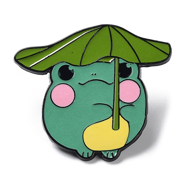 PandaHall Cartoon Frog Enamel Pin, Electrophoresis Black Alloy Brooch for Clothes Backpack, Umbrella, 30.5x35x1.5mm Alloy+Enamel Umbrella
PandaHall Cartoon Frog Enamel Pin, Electrophoresis Black Alloy Brooch for Clothes Backpack, Umbrella, 30.5x35x1.5mm Alloy+Enamel Umbrella