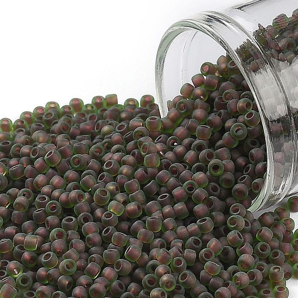 PandaHall TOHO Round Seed Beads, Japanese Seed Beads, (250FM) Dark Red Lined Emerald Matte, 11/0, 2.2mm, Hole: 0.8mm, about 5555pcs/50g...
PandaHall TOHO Round Seed Beads, Japanese Seed Beads, (250FM) Dark Red Lined Emerald Matte, 11/0, 2.2mm, Hole: 0.8mm, about 5555pcs/50g...