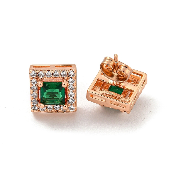 PandaHall Square Brass Micro Pave Clear Cubic Zirconia Stud Earrings, with Emerald Rhinestone for Women, Rose Gold, 10x10mm Cubic Zirconia..., Green
PandaHall Square Brass Micro Pave Clear Cubic Zirconia Stud Earrings, with Emerald Rhinestone for Women, Rose Gold, 10x10mm Cubic Zirconia..., Green