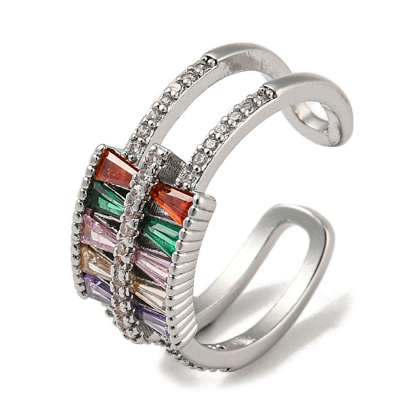 PandaHall Brass with Cubic Zirconia Open Cuff Rings, Platinum, Inner Diameter: 18.4mm Brass+Cubic Zirconia Ring
PandaHall Brass with Cubic Zirconia Open Cuff Rings, Platinum, Inner Diameter: 18.4mm Brass+Cubic Zirconia Ring