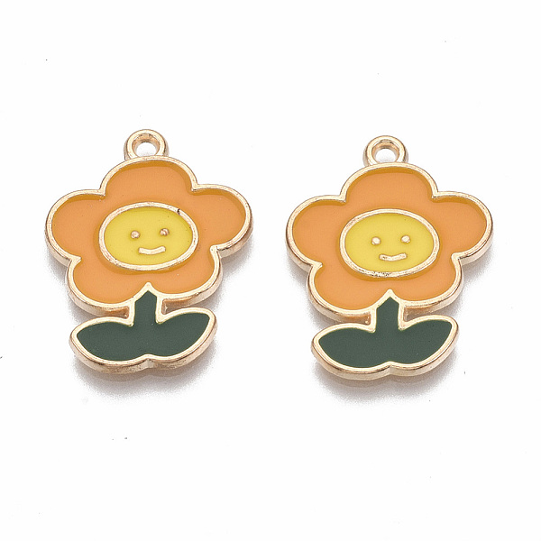 PandaHall Alloy Enamel Pendants, Cadmium Free & Lead Free, Flower, Light Gold, Orange, 24.5x18.5x1.5mm, Hole: 1.6mm Alloy+Enamel Flower...
PandaHall Alloy Enamel Pendants, Cadmium Free & Lead Free, Flower, Light Gold, Orange, 24.5x18.5x1.5mm, Hole: 1.6mm Alloy+Enamel Flower...