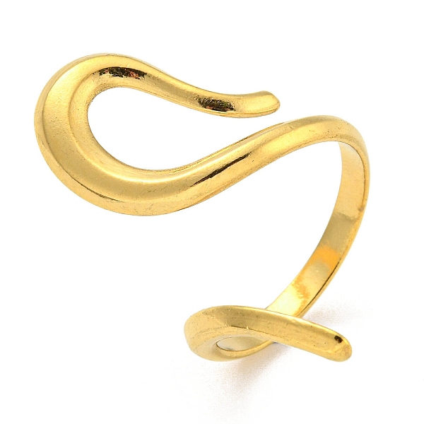 PandaHall Ion Plating(IP) 304 Stainless Steel Open Cuff Rings, Real 18K Gold Plated, Inner Diameter: 17mm 304 Stainless Steel
PandaHall Ion Plating(IP) 304 Stainless Steel Open Cuff Rings, Real 18K Gold Plated, Inner Diameter: 17mm 304 Stainless Steel