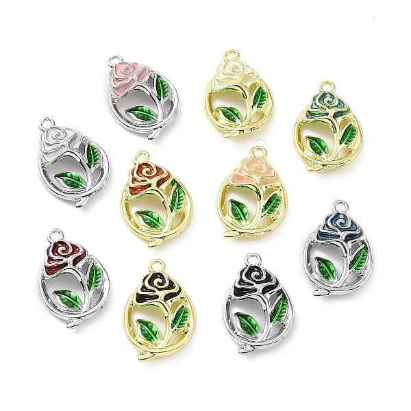 PandaHall Rack Plating Alloy Enamel Pendants, Flower with Leaf, Mixed Color, 24x26x4.5mm, Hole: 1.8mm Alloy+Enamel Leaf Multicolor
PandaHall Rack Plating Alloy Enamel Pendants, Flower with Leaf, Mixed Color, 24x26x4.5mm, Hole: 1.8mm Alloy+Enamel Leaf Multicolor