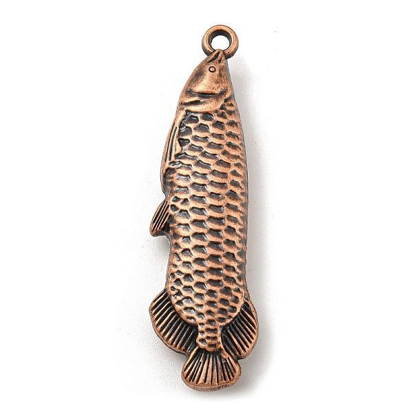 PandaHall Tibetan Style Alloy Pendants, Fish Shape, Red Copper, 59x16x9mm, Hole: 3mm Alloy Fish
PandaHall Tibetan Style Alloy Pendants, Fish Shape, Red Copper, 59x16x9mm, Hole: 3mm Alloy Fish