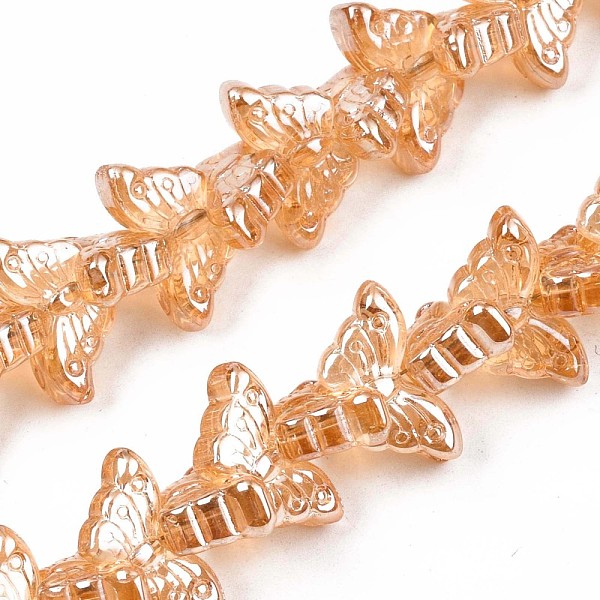 PandaHall Electroplate Glass Beads Strand, Pearl Luster Plated, Butterfly, Sandy Brown, 7~8x14~15x5mm, Hole: 0.8mm, about 100pcs/strand...
PandaHall Electroplate Glass Beads Strand, Pearl Luster Plated, Butterfly, Sandy Brown, 7~8x14~15x5mm, Hole: 0.8mm, about 100pcs/strand...