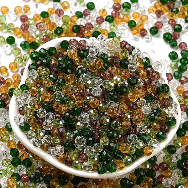 PandaHall Glass Beads, Faceted, Rondelle, Olive Drab, 4x3mm, Hole: 0.4mm, about 6800pcs/500g Glass Rondelle
PandaHall Glass Beads, Faceted, Rondelle, Olive Drab, 4x3mm, Hole: 0.4mm, about 6800pcs/500g Glass Rondelle