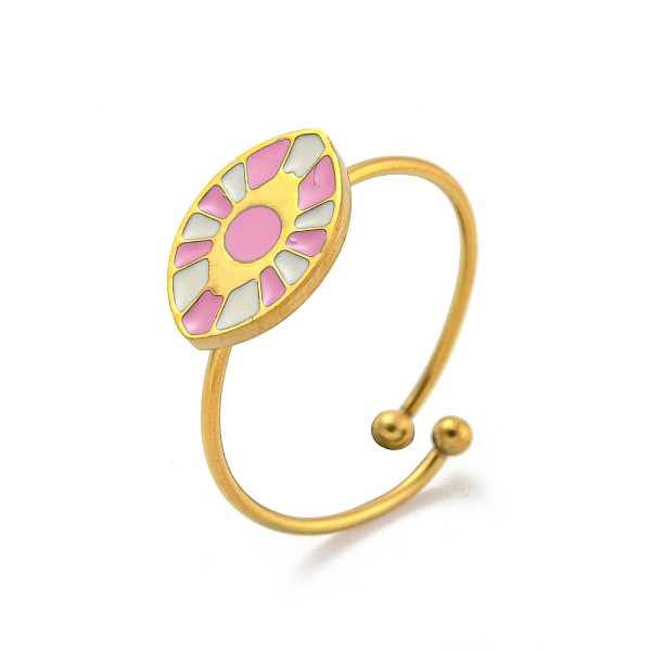 PandaHall Adjustable 304 Stainless Steel Rings, with Enamel for Woman, Oval, Inner Diameter: 18mm 304 Stainless Steel Oval
PandaHall Adjustable 304 Stainless Steel Rings, with Enamel for Woman, Oval, Inner Diameter: 18mm 304 Stainless Steel Oval