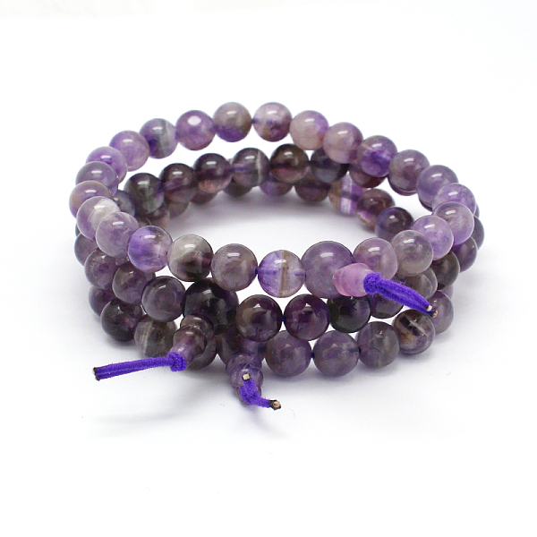 PandaHall Buddha Style Amethyst Gemstone Beads Stretch Bracelets, Mauve, 53mm, Beads: 8mm and 10mm Amethyst Purple
PandaHall Buddha Style Amethyst Gemstone Beads Stretch Bracelets, Mauve, 53mm, Beads: 8mm and 10mm Amethyst Purple
