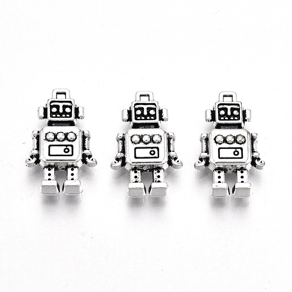 PandaHall Tibetan Style Alloy Pendants, Lead Free & Cadmium Free, Robot, Antique Silver, 18x11.5x4mm, Hole: 1mm, about 245pcs/500g Alloy...
PandaHall Tibetan Style Alloy Pendants, Lead Free & Cadmium Free, Robot, Antique Silver, 18x11.5x4mm, Hole: 1mm, about 245pcs/500g Alloy...