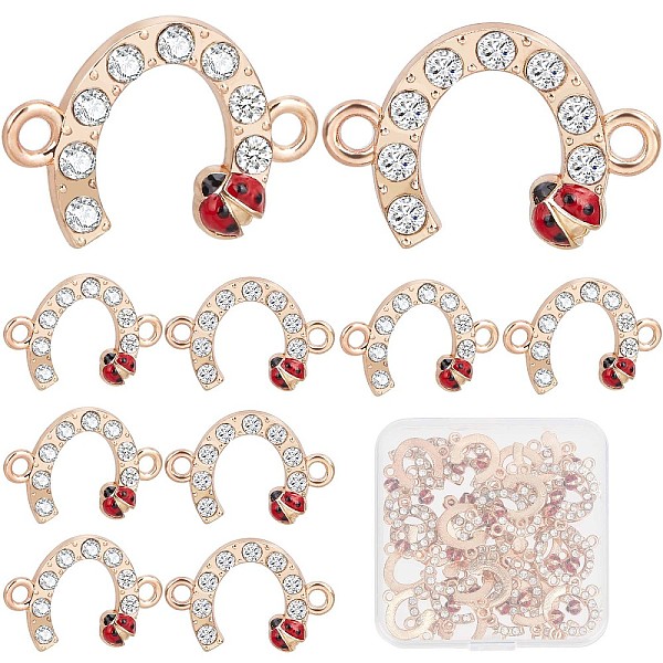 PandaHall CREATCABIN 1 Box 50Pcs Alloy Rhinestone Connector Charms Horseshoe Ladybug Links Connectors Golden Animal 2 Hole Earring...
PandaHall CREATCABIN 1 Box 50Pcs Alloy Rhinestone Connector Charms Horseshoe Ladybug Links Connectors Golden Animal 2 Hole Earring...