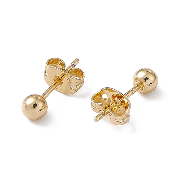 PandaHall Rack Plating Brass Round Ball Stud Earrings for Women, Lead Free & Cadmium Free, Real 18K Gold Plated, 14.5x4mm, Pin: 0.7mm Brass...
PandaHall Rack Plating Brass Round Ball Stud Earrings for Women, Lead Free & Cadmium Free, Real 18K Gold Plated, 14.5x4mm, Pin: 0.7mm Brass...