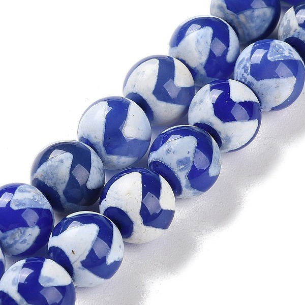 PandaHall Natural Tibetan Wave Pattern dZi Agate Beads Strands, Dyed & Heated, Round, Blue, 8mm, Hole: 1mm, about 47~48pcs/strand...
PandaHall Natural Tibetan Wave Pattern dZi Agate Beads Strands, Dyed & Heated, Round, Blue, 8mm, Hole: 1mm, about 47~48pcs/strand...