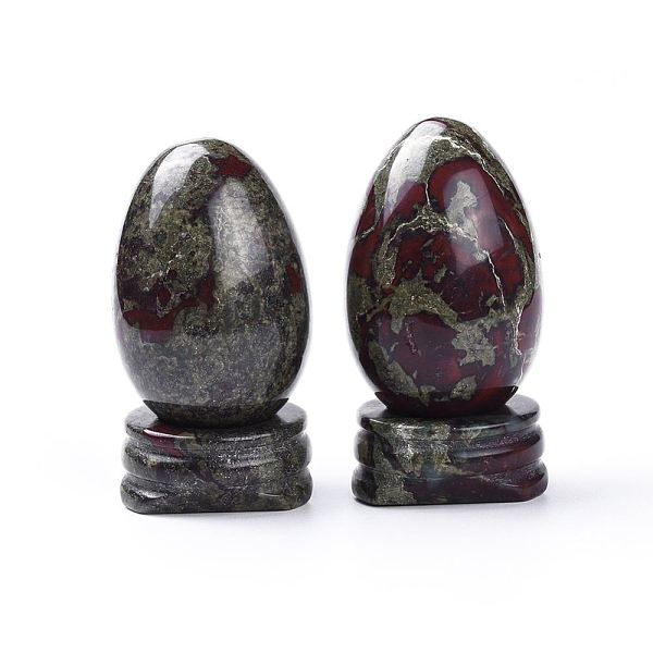 PandaHall Natural Dragon Bloodstone Home Decorations, Egg Stone, 44~47x30mm Dragon Blood Egg
PandaHall Natural Dragon Bloodstone Home Decorations, Egg Stone, 44~47x30mm Dragon Blood Egg