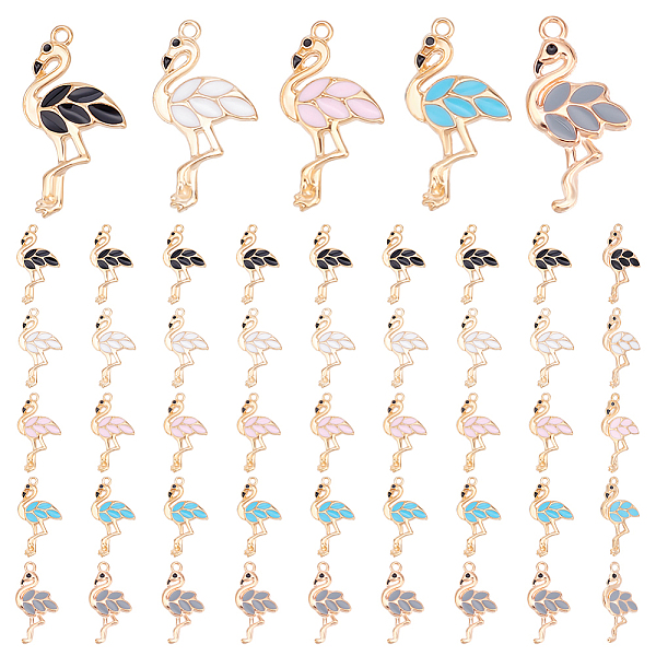 PandaHall PH 50pcs Flamingo Charms, 5 Style Alloy Enamel Flamingo Pendants Beads Findings Flamingo Dainty Dangle Pendant for Earrings..., Multicolor
PandaHall PH 50pcs Flamingo Charms, 5 Style Alloy Enamel Flamingo Pendants Beads Findings Flamingo Dainty Dangle Pendant for Earrings..., Multicolor