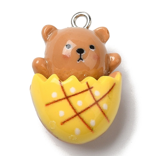 PandaHall Cute Opaque Resin Pendants, Animal Charms with Platinum Plated Iron Loops, Bear, 25x16.5x13mm, Hole: 1.6mm Iron+Resin Bear
PandaHall Cute Opaque Resin Pendants, Animal Charms with Platinum Plated Iron Loops, Bear, 25x16.5x13mm, Hole: 1.6mm Iron+Resin Bear