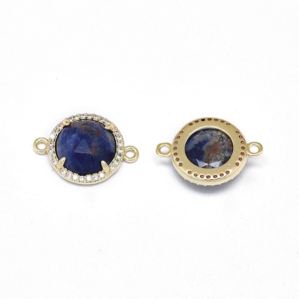 PandaHall Natural Sodalite Links connectors, with Brass Findings and Cubic Zirconia, Faceted, Half Round, Golden, 18~18.5x13~13.5x4~4.5mm...
PandaHall Natural Sodalite Links connectors, with Brass Findings and Cubic Zirconia, Faceted, Half Round, Golden, 18~18.5x13~13.5x4~4.5mm...