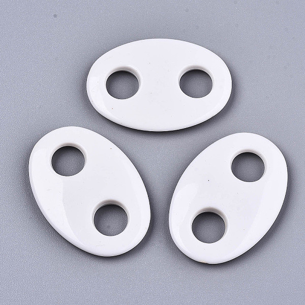 PandaHall Opaque Acrylic Links Connectors, Oval, WhiteSmoke, 40.5x28x5.5mm, Hole: 9mm, about 170pcs/500g Acrylic Oval White
PandaHall Opaque Acrylic Links Connectors, Oval, WhiteSmoke, 40.5x28x5.5mm, Hole: 9mm, about 170pcs/500g Acrylic Oval White