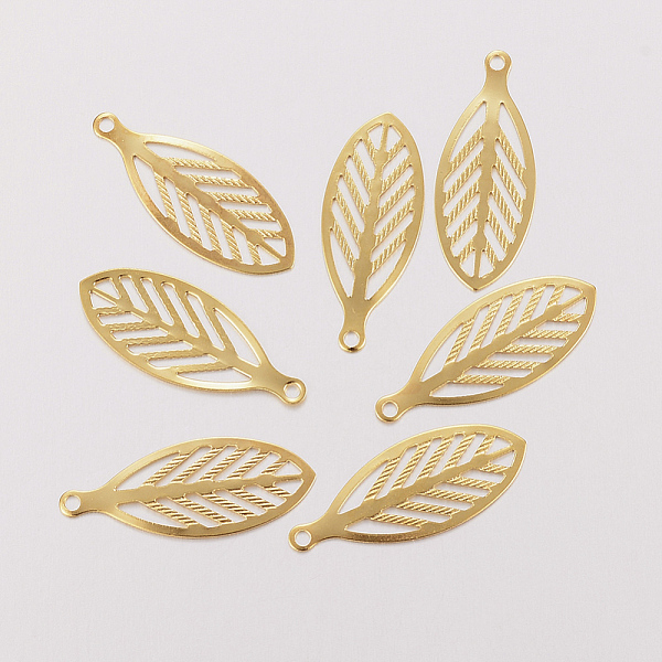 PandaHall 201 Stainless Steel Pendants, Leaf, Golden, 23x9x0.3mm, Hole: 1mm 201 Stainless Steel Leaf
PandaHall 201 Stainless Steel Pendants, Leaf, Golden, 23x9x0.3mm, Hole: 1mm 201 Stainless Steel Leaf