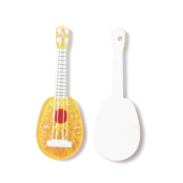 PandaHall Printed Acrylic Pendants, Guitar with Fruit Charm, Gold, 44.5x15.5x2mm, Hole: 1.2mm Acrylic Musical Instruments Gold
PandaHall Printed Acrylic Pendants, Guitar with Fruit Charm, Gold, 44.5x15.5x2mm, Hole: 1.2mm Acrylic Musical Instruments Gold