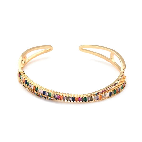 PandaHall Colorful Cubic Zirconia Criss Cross Cuff Bangle, Classic Tennis Open Bangle, Brass Jewelry for Women, Lead Free & Cadmium Free...
PandaHall Colorful Cubic Zirconia Criss Cross Cuff Bangle, Classic Tennis Open Bangle, Brass Jewelry for Women, Lead Free & Cadmium Free...