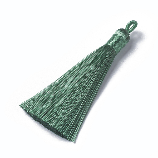 PandaHall Polyester Tassel Pendants, Sea Green, 78~82x8mm, Hole: 2~4mm Polyester Green
PandaHall Polyester Tassel Pendants, Sea Green, 78~82x8mm, Hole: 2~4mm Polyester Green