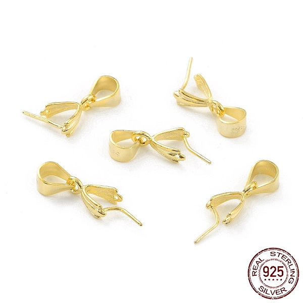 PandaHall 925 Sterling Silver Ice Pick Pinch Bails, Golden, 9x5x3mm, Inner Diameter: 5x4mm, Pin: 0.5mm Sterling Silver
PandaHall 925 Sterling Silver Ice Pick Pinch Bails, Golden, 9x5x3mm, Inner Diameter: 5x4mm, Pin: 0.5mm Sterling Silver