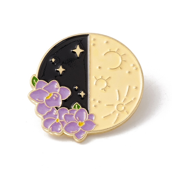 PandaHall Moon with Flower Enamel Pin, Alloy Badge for Backpack Clothes, Golden, Colorful, 30x28x1.5mm, Pin: 1mm Alloy+Enamel Multicolor
PandaHall Moon with Flower Enamel Pin, Alloy Badge for Backpack Clothes, Golden, Colorful, 30x28x1.5mm, Pin: 1mm Alloy+Enamel Multicolor