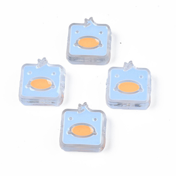 PandaHall Transparent Acrylic Beads, with Enamel, Square with Duck, Light Sky Blue, 24x23x8mm, Hole: 3mm Acrylic Square
PandaHall Transparent Acrylic Beads, with Enamel, Square with Duck, Light Sky Blue, 24x23x8mm, Hole: 3mm Acrylic Square