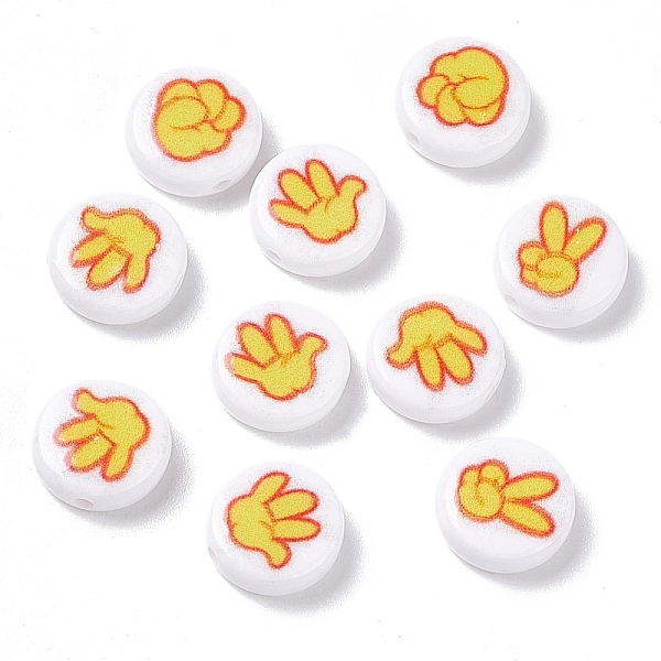 PandaHall Opaque Printed Acrylic Beads, Flat Round, Red, 11x4mm, Hole: 1.5mm Acrylic Flat Round Red
PandaHall Opaque Printed Acrylic Beads, Flat Round, Red, 11x4mm, Hole: 1.5mm Acrylic Flat Round Red