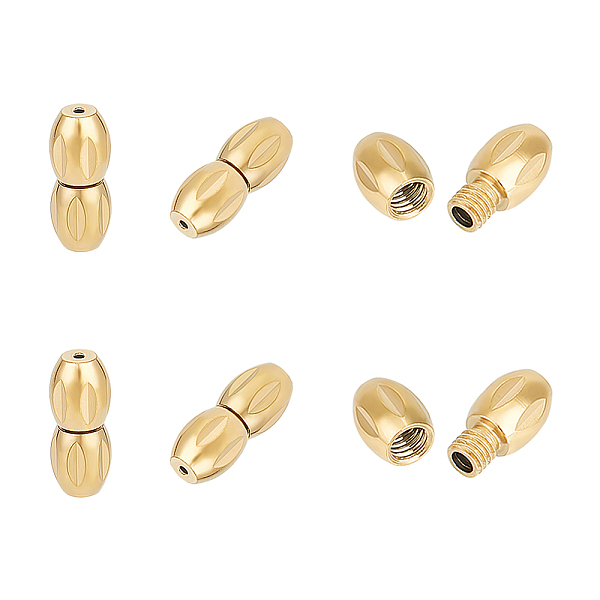 PandaHall Unicraftale 6Pcs 304 Stainless Steel Screw Clasps, Oval, Golden, 12x5mm, Hole: 0.7mm 304 Stainless Steel
PandaHall Unicraftale 6Pcs 304 Stainless Steel Screw Clasps, Oval, Golden, 12x5mm, Hole: 0.7mm 304 Stainless Steel