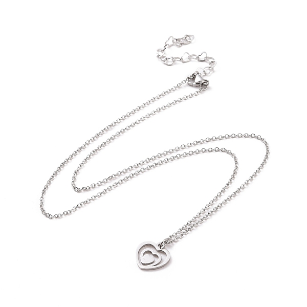 PandaHall 304 Stainless Steel Heart Pendant Necklaces, with Lobster Claw Clasps, Stainless Steel Color, 18.7 inch(47.5cm) 304 Stainless...
PandaHall 304 Stainless Steel Heart Pendant Necklaces, with Lobster Claw Clasps, Stainless Steel Color, 18.7 inch(47.5cm) 304 Stainless...