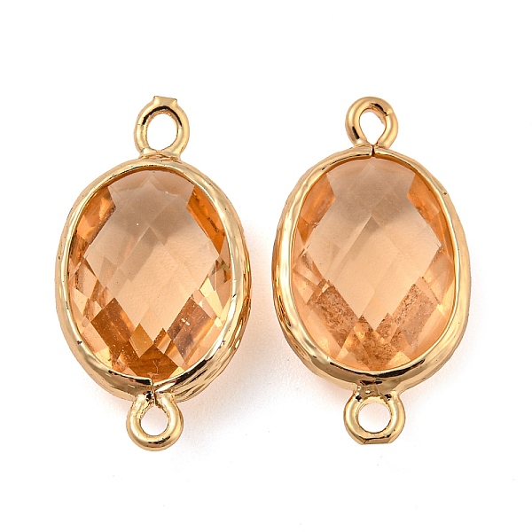 PandaHall Brass Pave Faceted Glass Connector Charms, Long-Lasting Plated, Oval Links, Sandy Brown, Golden, 21.5x11.5x6mm, Hole: 1.8mm...
PandaHall Brass Pave Faceted Glass Connector Charms, Long-Lasting Plated, Oval Links, Sandy Brown, Golden, 21.5x11.5x6mm, Hole: 1.8mm...