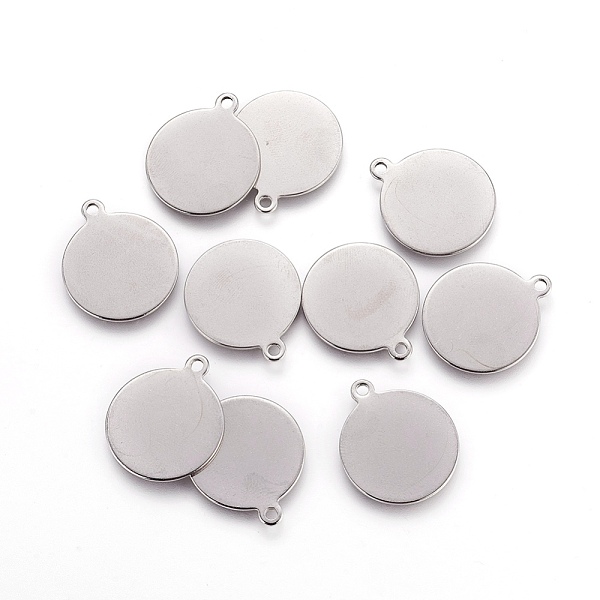 PandaHall Stainless Steel Pendants, Stamping Blank Tag, Flat Round, Stainless Steel Color, 23.5x20x1mm, Hole: 2mm Stainless Steel Flat Round
PandaHall Stainless Steel Pendants, Stamping Blank Tag, Flat Round, Stainless Steel Color, 23.5x20x1mm, Hole: 2mm Stainless Steel Flat Round