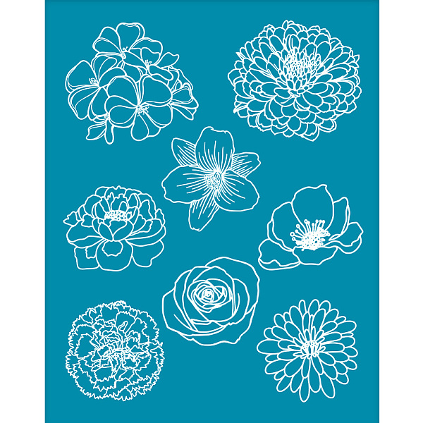 PandaHall OLYCRAFT 4x5 Inch Flower Silk Screen Stencils for Polymer Clay Rose Lily Peony Clay Stencils Silk Screen Printing Stencils..., Cyan
PandaHall OLYCRAFT 4x5 Inch Flower Silk Screen Stencils for Polymer Clay Rose Lily Peony Clay Stencils Silk Screen Printing Stencils..., Cyan