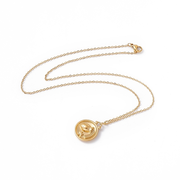 PandaHall Ion Plating(IP) 304 Stainless Steel Pendant Necklace for Men Women, Constellation Theme, Golden, Aquarius, 17.72 inch(45cm) 304...
PandaHall Ion Plating(IP) 304 Stainless Steel Pendant Necklace for Men Women, Constellation Theme, Golden, Aquarius, 17.72 inch(45cm) 304...