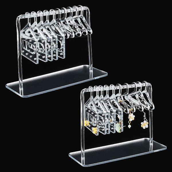 PandaHall PH 2 Sets Acrylic Earring Holder, Jewelry Hanger Rack Necklace Display Dangle Earring Hanging Organizer Ear Studs Display Rack..., Silver
PandaHall PH 2 Sets Acrylic Earring Holder, Jewelry Hanger Rack Necklace Display Dangle Earring Hanging Organizer Ear Studs Display Rack..., Silver