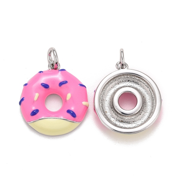 PandaHall Brass Enamel Pendants, Real Platinum Plated, Long-Lasting Plated, Donut, Deep Pink, 18x16x3.3mm, Hole: 3.6mm Brass+Enamel Donut
PandaHall Brass Enamel Pendants, Real Platinum Plated, Long-Lasting Plated, Donut, Deep Pink, 18x16x3.3mm, Hole: 3.6mm Brass+Enamel Donut