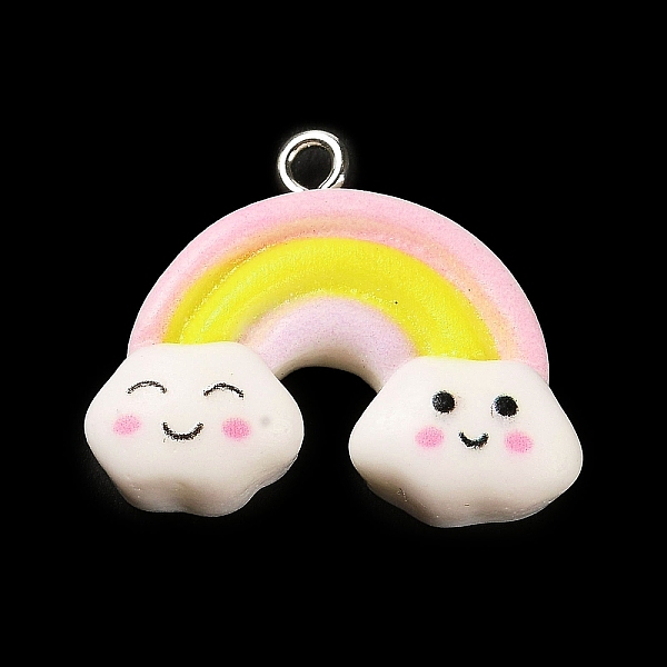 PandaHall Opaque Resin Pendants, Rainbow Charms with Platinum Plated Iron Loops, Yellow, 20.5x25x7mm, Hole: 2mm Iron+Resin Rainbow Yellow
PandaHall Opaque Resin Pendants, Rainbow Charms with Platinum Plated Iron Loops, Yellow, 20.5x25x7mm, Hole: 2mm Iron+Resin Rainbow Yellow
