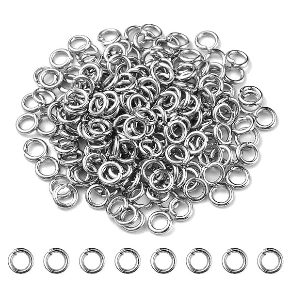 PandaHall 304 Stainless Steel Jump Rings, Open Jump Rings, Round Ring, Stainless Steel Color, 4x0.8mm, 20 Gauge, Inner Diameter: 2.4mm 304...
PandaHall 304 Stainless Steel Jump Rings, Open Jump Rings, Round Ring, Stainless Steel Color, 4x0.8mm, 20 Gauge, Inner Diameter: 2.4mm 304...