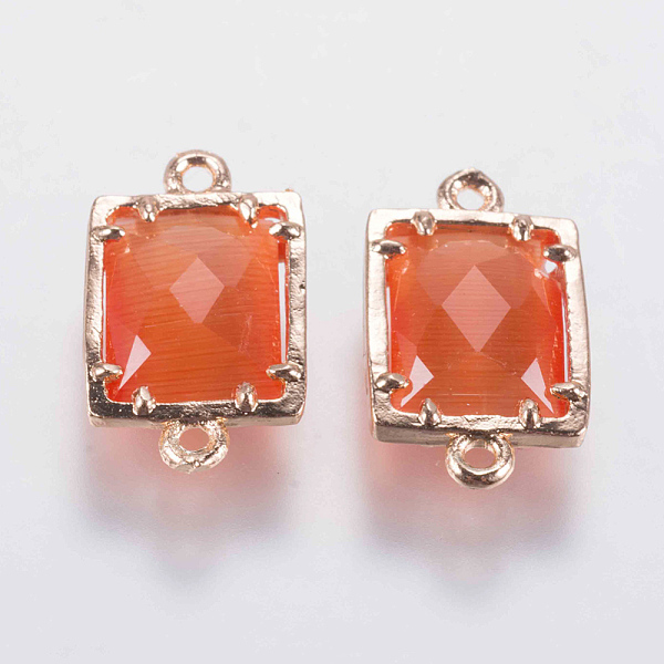 PandaHall Glass Links connectors, with Brass Finding, Faceted, Rectangle, Golden, Tomato, 15x9x4mm, Hole: 0.6mm Brass Rectangle Red
PandaHall Glass Links connectors, with Brass Finding, Faceted, Rectangle, Golden, Tomato, 15x9x4mm, Hole: 0.6mm Brass Rectangle Red