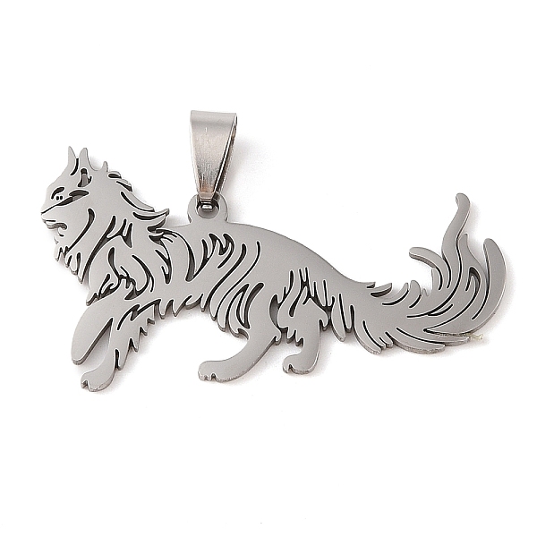 PandaHall Hollow Out 201 Stainless Steel Pendants, Cat Charm, Stainless Steel Color, 25x45.5x1.5mm, Hole: 4.5x8.5mm 201 Stainless Steel Cat...
PandaHall Hollow Out 201 Stainless Steel Pendants, Cat Charm, Stainless Steel Color, 25x45.5x1.5mm, Hole: 4.5x8.5mm 201 Stainless Steel Cat...