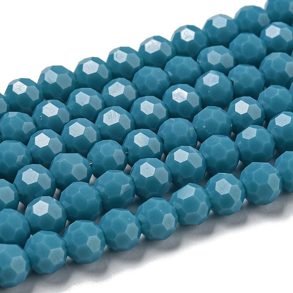 PandaHall Opaque Glass Beads Stands, Faceted(32 Facets), Round, Steel Blue, 6mm, Hole: 1mm, about 98pcs/strand, 20.47''(52cm) Glass Round..., Black
PandaHall Opaque Glass Beads Stands, Faceted(32 Facets), Round, Steel Blue, 6mm, Hole: 1mm, about 98pcs/strand, 20.47''(52cm) Glass Round..., Black