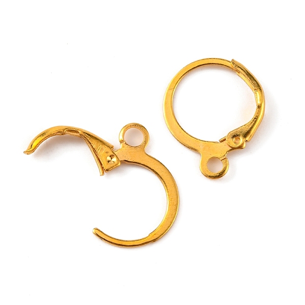 PandaHall 100Pcs Iron Leverback Earring Findings, with Horizontal Loop, Ring, Golden, 15x11.5x1.5mm, Hole: 2mm, Pin: 0.8mm Iron
PandaHall 100Pcs Iron Leverback Earring Findings, with Horizontal Loop, Ring, Golden, 15x11.5x1.5mm, Hole: 2mm, Pin: 0.8mm Iron