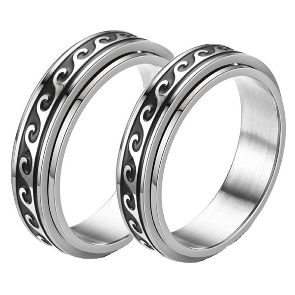 PandaHall Stainless Steel Rotating Finger Ring, Fidget Spinner Ring for Calming Worry Meditation, Twist, US Size 10(19.8mm) Stainless Steel...
PandaHall Stainless Steel Rotating Finger Ring, Fidget Spinner Ring for Calming Worry Meditation, Twist, US Size 10(19.8mm) Stainless Steel...