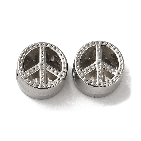 PandaHall 304 Stainless Steel Hollow Beads, Flat Round, Stainless Steel Color, 11x6.5mm, Hole: 3.8mm 304 Stainless Steel Flat Round
PandaHall 304 Stainless Steel Hollow Beads, Flat Round, Stainless Steel Color, 11x6.5mm, Hole: 3.8mm 304 Stainless Steel Flat Round