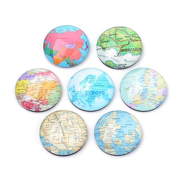 PandaHall Fridge Magnets Glass Decorations, Flat Round with Map Pattern, Mixed Color, 50x16mm Glass Flat Round Multicolor
PandaHall Fridge Magnets Glass Decorations, Flat Round with Map Pattern, Mixed Color, 50x16mm Glass Flat Round Multicolor