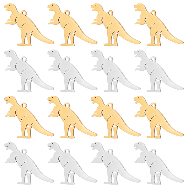 PandaHall DICOSMETIC 20Pcs 2 Colors 201 Stainless Steel Pendants, Laser Cut Pendants, Dinosaur, Golden & Stainless Steel Color, 19.5x24x1mm...
PandaHall DICOSMETIC 20Pcs 2 Colors 201 Stainless Steel Pendants, Laser Cut Pendants, Dinosaur, Golden & Stainless Steel Color, 19.5x24x1mm...