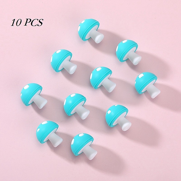 PandaHall 10Pcs Mushroom Silicone Focal Beads, Chewing Beads For Teethers, DIY Nursing Necklaces Making, Light Cyan, 18mm, Hole: 2mm...
PandaHall 10Pcs Mushroom Silicone Focal Beads, Chewing Beads For Teethers, DIY Nursing Necklaces Making, Light Cyan, 18mm, Hole: 2mm...
