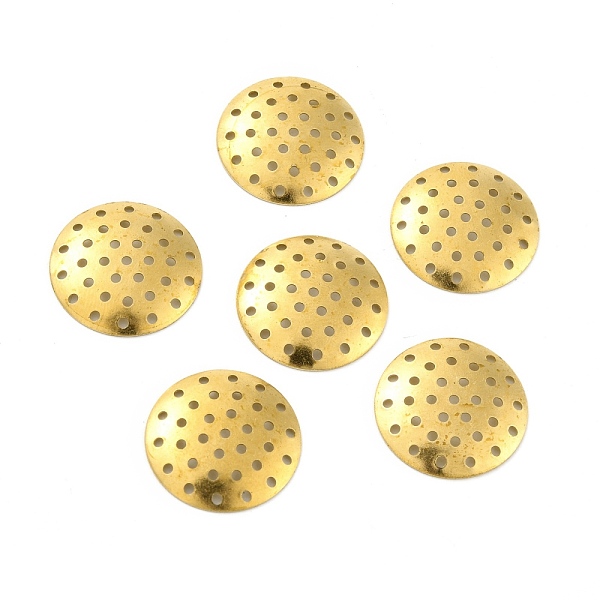 PandaHall Brass Sieve Findings, Flat Round with Hole, Raw(Unplated), 20x2mm Brass Flat Round
PandaHall Brass Sieve Findings, Flat Round with Hole, Raw(Unplated), 20x2mm Brass Flat Round